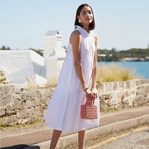 LAKE Ruffle Neck Dress in White - S / in perfect condition.